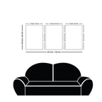 Unique Pattern Floating Canvas Wall Painting Set of Three - Decor Mantra 