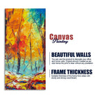 Nature Wall Painting of Colorful Autumn Forest