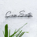 Personalized Modern Laser Cut Metal Name Plate for Home | Weatherproof Steel Design - Harshita Craft
