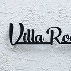 Personalized Weatherproof Modern Metal Cut Out Name Plate for Home & Outdoor - Harshita Craft