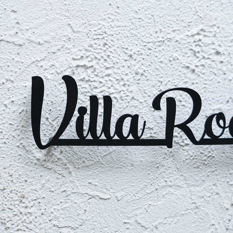 Personalized Weatherproof Modern Metal Cut Out Name Plate for Home & Outdoor