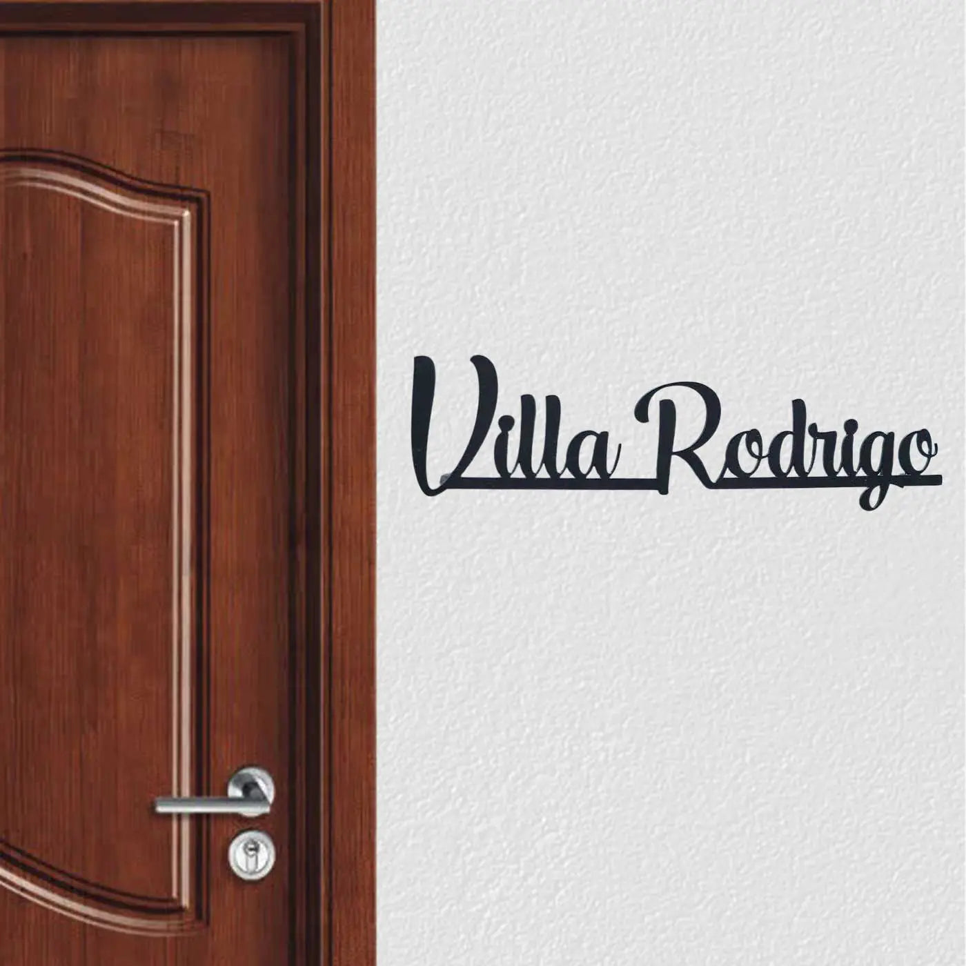 Personalized Weatherproof Modern Metal Cut Out Name Plate for Home & Outdoor - Harshita Craft