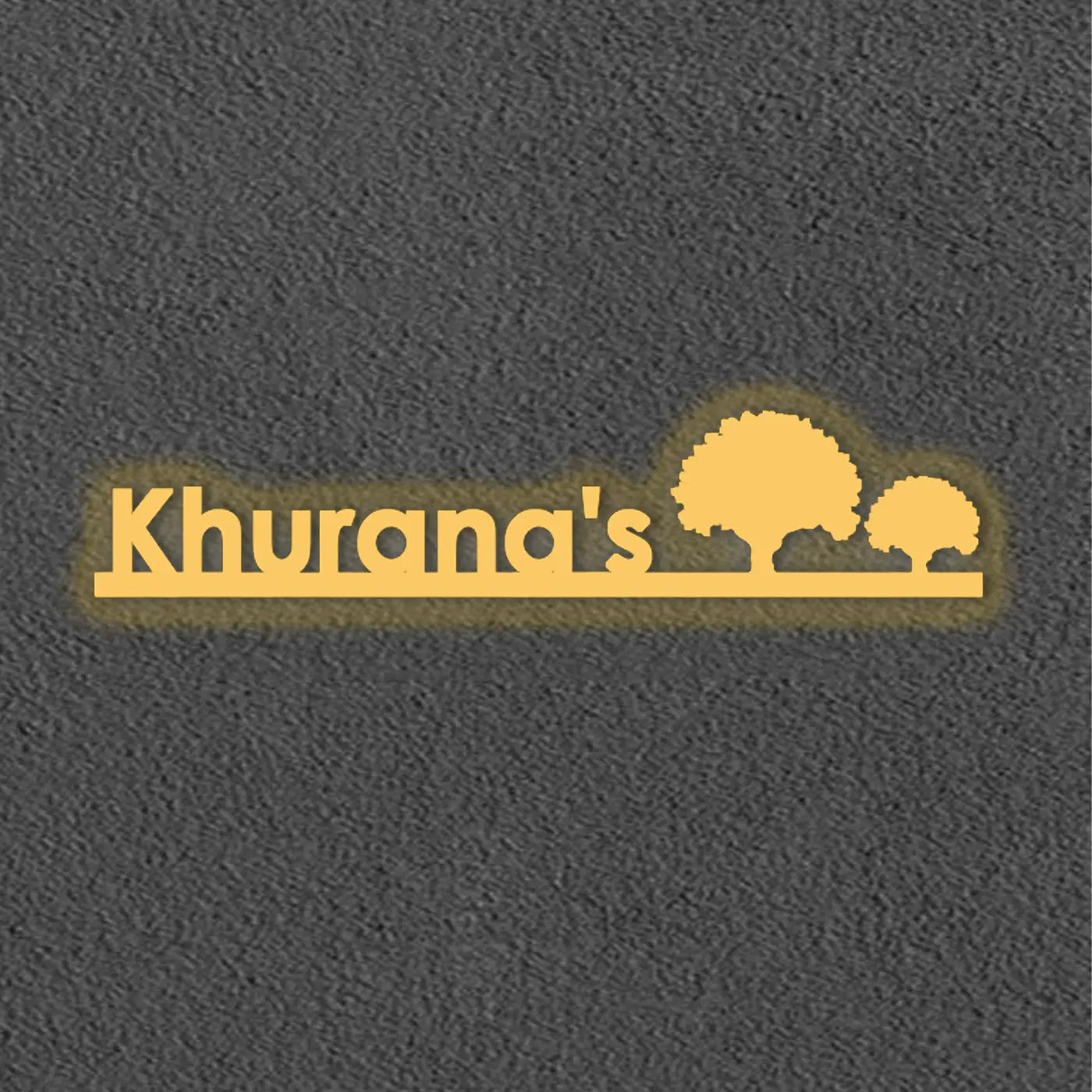 Personalized Laser Cut Tree Theme Metal Name Plate for Home - Harshita Craft