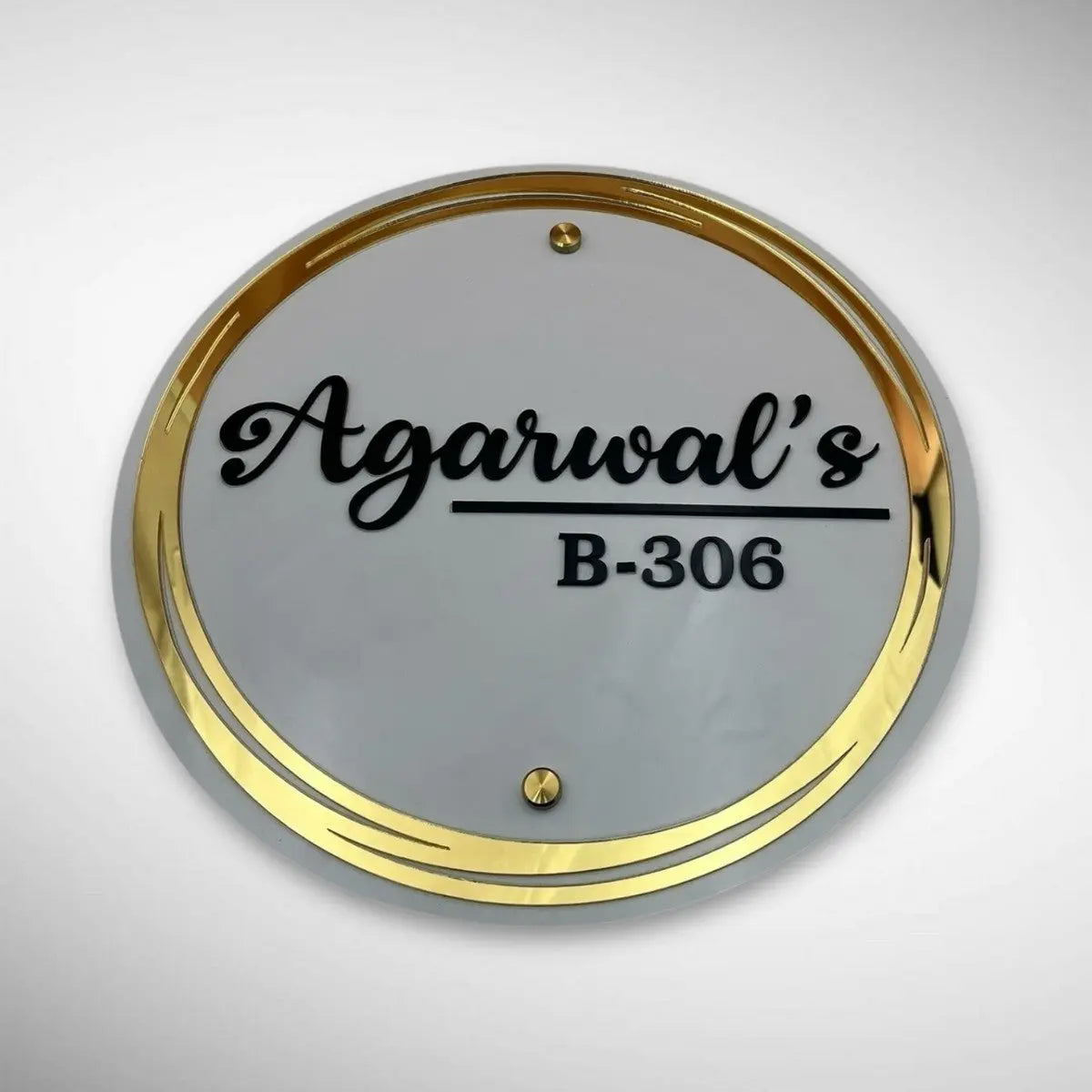 ACP Acrylic Name Plate for Home | Custom Fancy Acrylic Name Plate Design - Harshita Craft