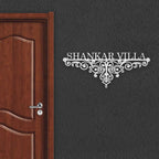 Personalized Metal Name Plate for Home – Weatherproof Mild Steel Name Plate for Villa & House Entrance - Harshita Craft