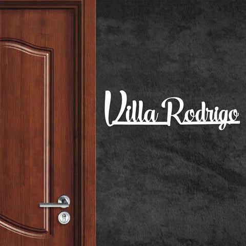 Personalized Weatherproof Modern Metal Cut Out Name Plate for Home & Outdoor