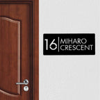Personalized Stainless Steel Metal Name Plate for Home – Weatherproof Laser Cut Design - Harshita Craft