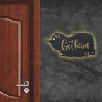 Personalized Metal Name Plate for Home – Weatherproof Butterfly Design - Harshita Craft