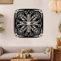  Mandala Square Metal Wall Art