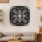  Mandala Square Metal Wall Art