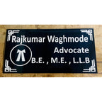 Advocate Acrylic Name Plate Design for Office Wall