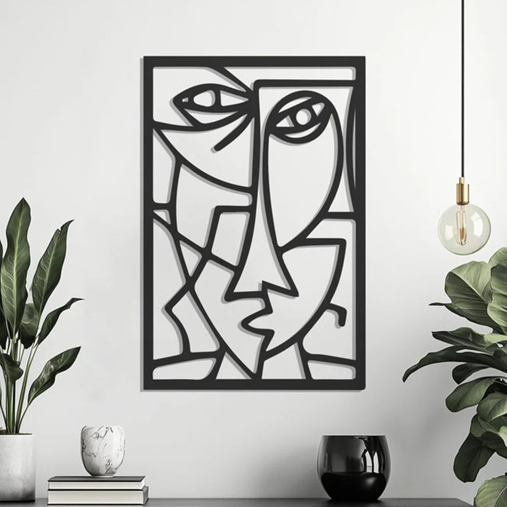 Picasso Faces Metal Wall Art Decor