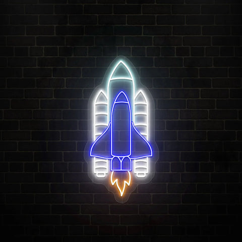 Space Rocket LED Neon Light 