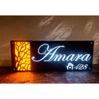 Dual LED Acrylic Home Name Plate