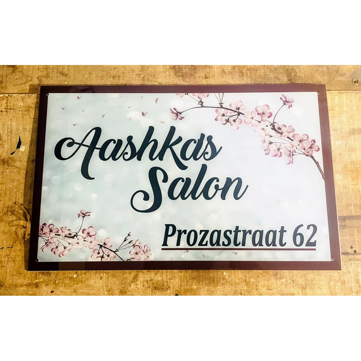 Acrylic UV Printed Customizable House Name Plate 