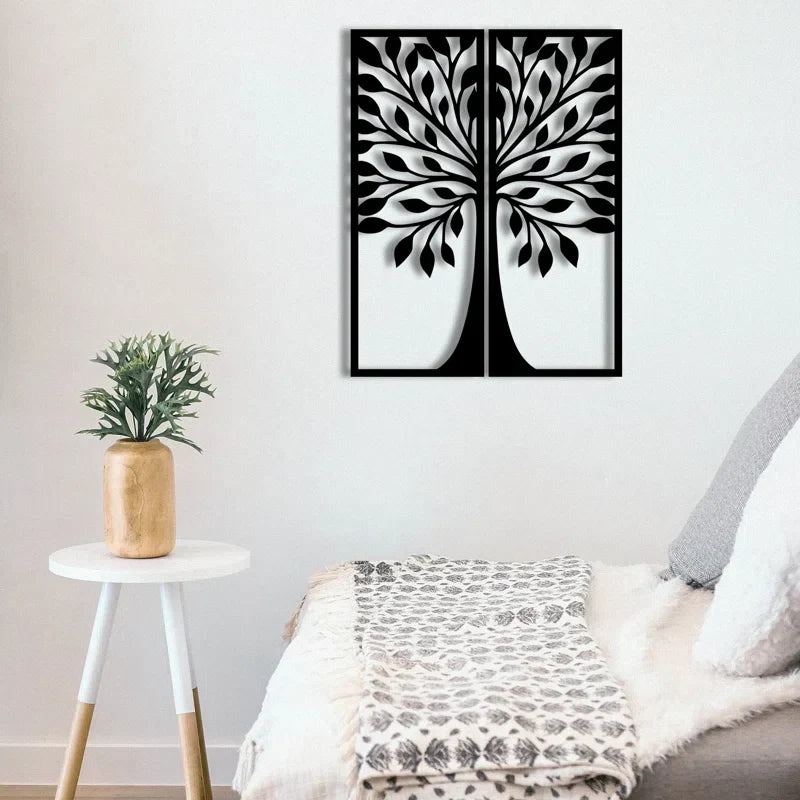  Flower Two Frame Metal Wall Art 
