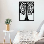  Flower Two Frame Metal Wall Art 
