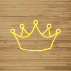 Crown Neon Sign LED Light
