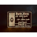 Personalized Acrylic LED Name Plate for Home