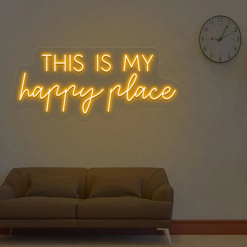This Is My Happy Place Neon Sign