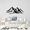 Snow Mountain Range Metal Wall Art