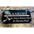 Bansuri Design Acrylic Name Plate for Home