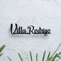 Personalized Weatherproof Modern Metal Cut Out Name Plate for Home & Outdoor - Harshita Craft