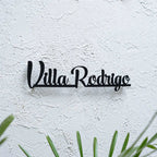 Personalized Weatherproof Modern Metal Cut Out Name Plate for Home & Outdoor - Harshita Craft