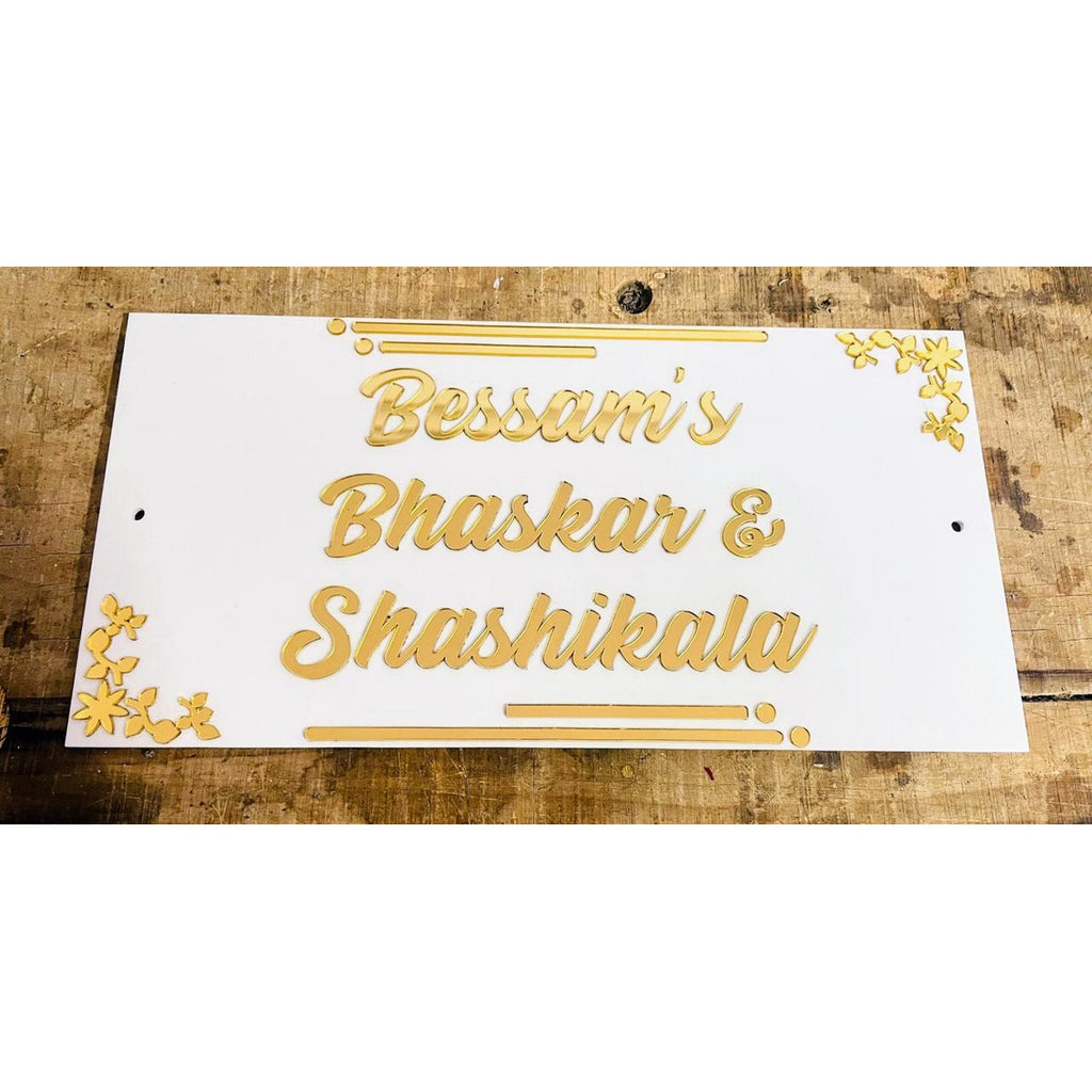 Acrylic Home Door Name Plate 