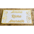 Golden Acrylic Elegant Design Name Plate for Home