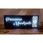 Unique Design White Waterproof LED Acrylic Name Plate for Home