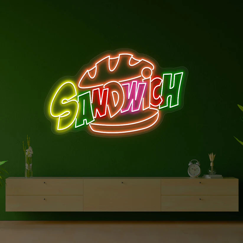 Sandwich Neon Sign led neon light
