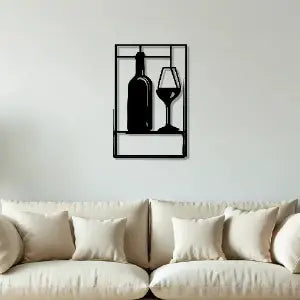  Glass Bar Metal Wall Art