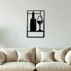 Glass Bar Metal Wall Art