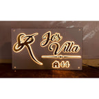 Acrylic Personalized Waterproof LED Wall Name Plate