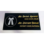 Advocate Acrylic Name Plate for Home & Office | Fancy Gold Acrylic Name Plate Design - Harshita Craft