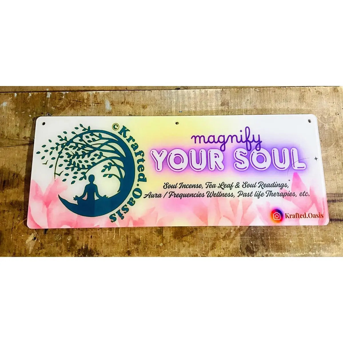 Multicolor Acrylic Printed Name Plate