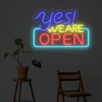 Yes We Are Open Neon Sign led neon light
