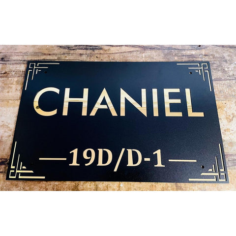Waterproof House Name Plate Metal & Acrylic