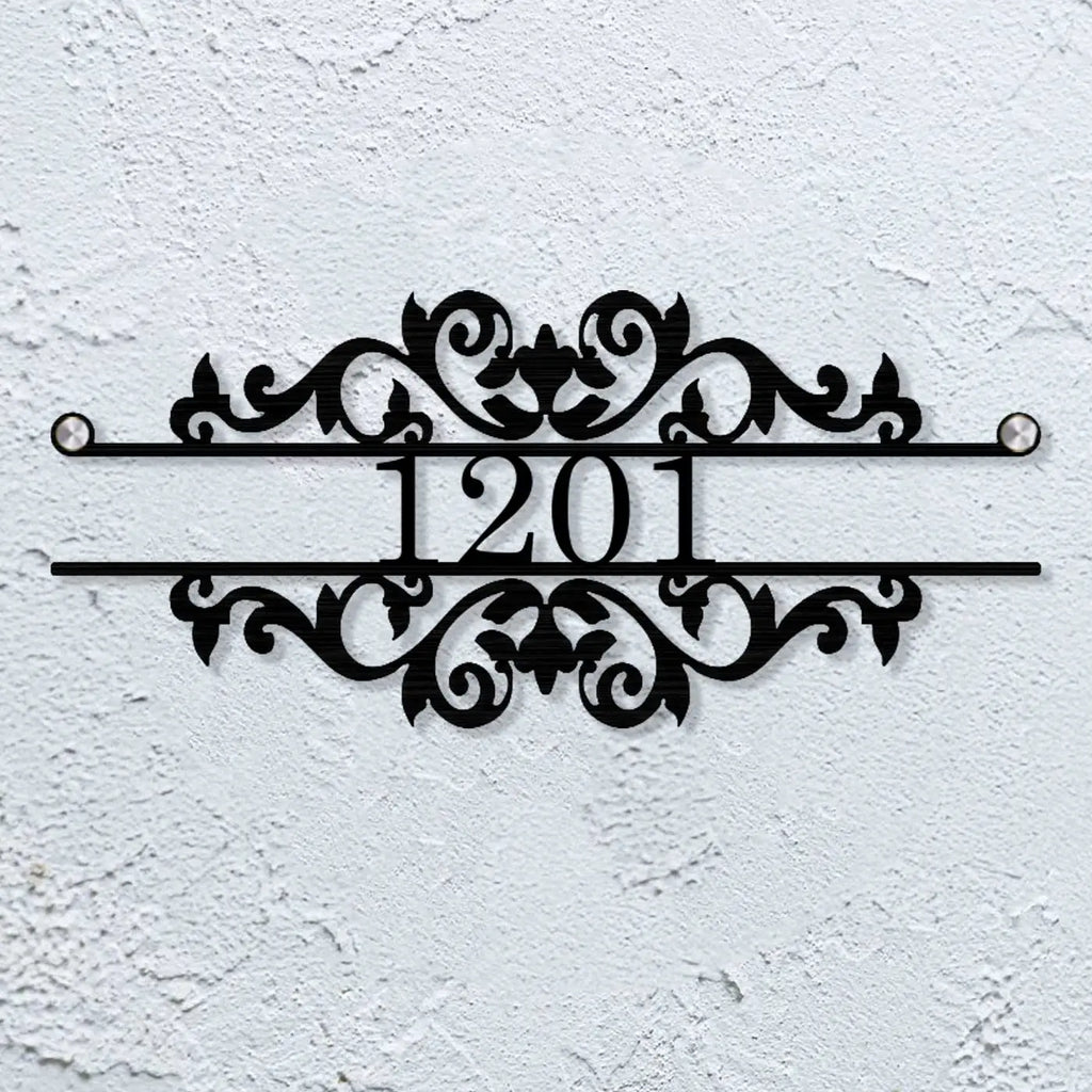 Personalized Laser Cut Steel Metal Name Plate for Home - Harshita Craft