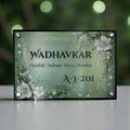 ACP Based UV Printed Floral Acrylic Name Plate