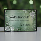 ACP Based UV Printed Floral Acrylic Name Plate