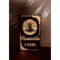 Black & Golden LED Acrylic Name Plate for Home