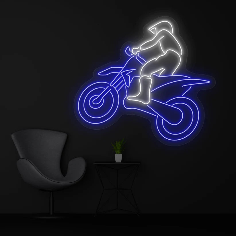Biker LED Sign 