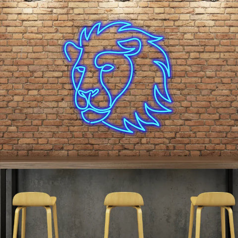 Lion Neon Sign Animal LED Light 