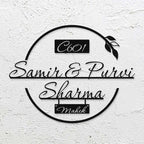 Personalized Round Leaf Design Metal Name Plate for Home | Laser Cut Steel Name Board - Harshita Craft