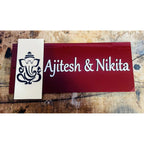 Acrylic 3D Embossed Letters Name Plate for Home | Modern Wall Design - Harshita Craft