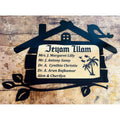 Hut Shape Acrylic Name Plate for Home