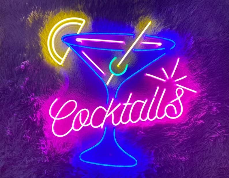 Cocktails Neon Light