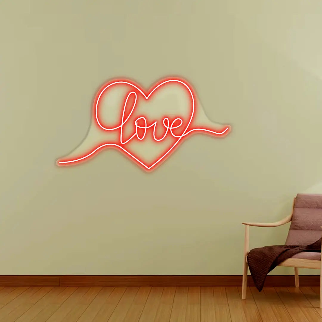 Heart Light Up Sign LED Neon Light